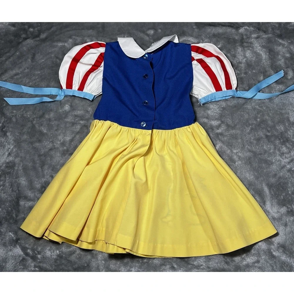Disney Snow White Dress Dopey Vintage Made In The USA 1970s Disneyland